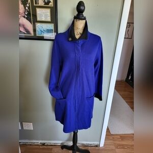 Chico's Wool Car Duster Coat High neck